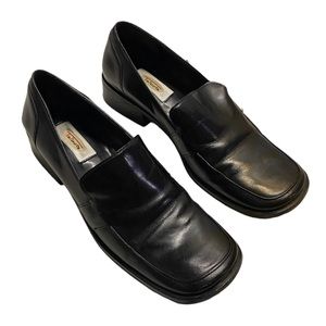 Talbots Square Toe Loafers with Chunky Heel